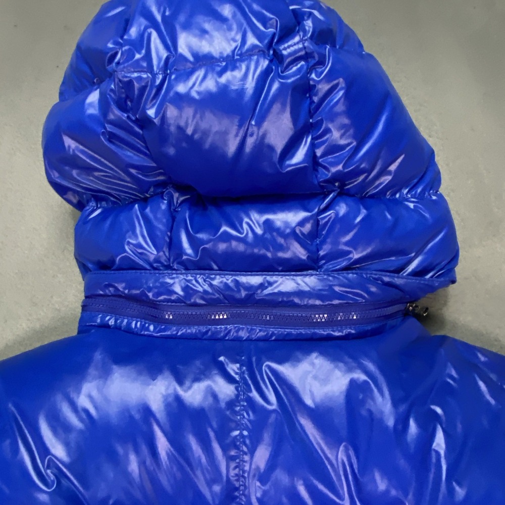 Polo Ralph Lauren Youth XL 18-20 Blue Puffer Coat Jacket White Duck Down - Picture 9 of 10